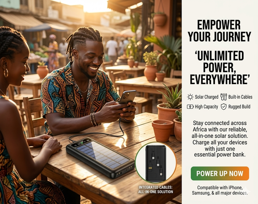 Solar Power Bank – Charge Your Phone with Sunlight, No NEPA Needed